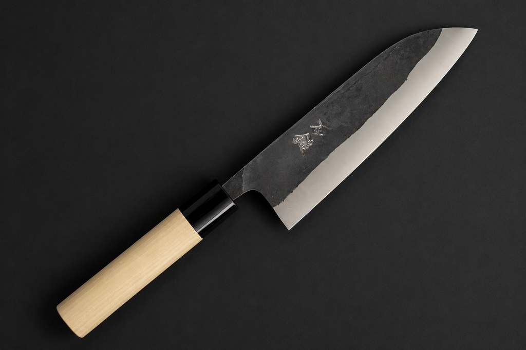 Yoshimune Santoku 165mm Blue #2 Japanese kitchen knife