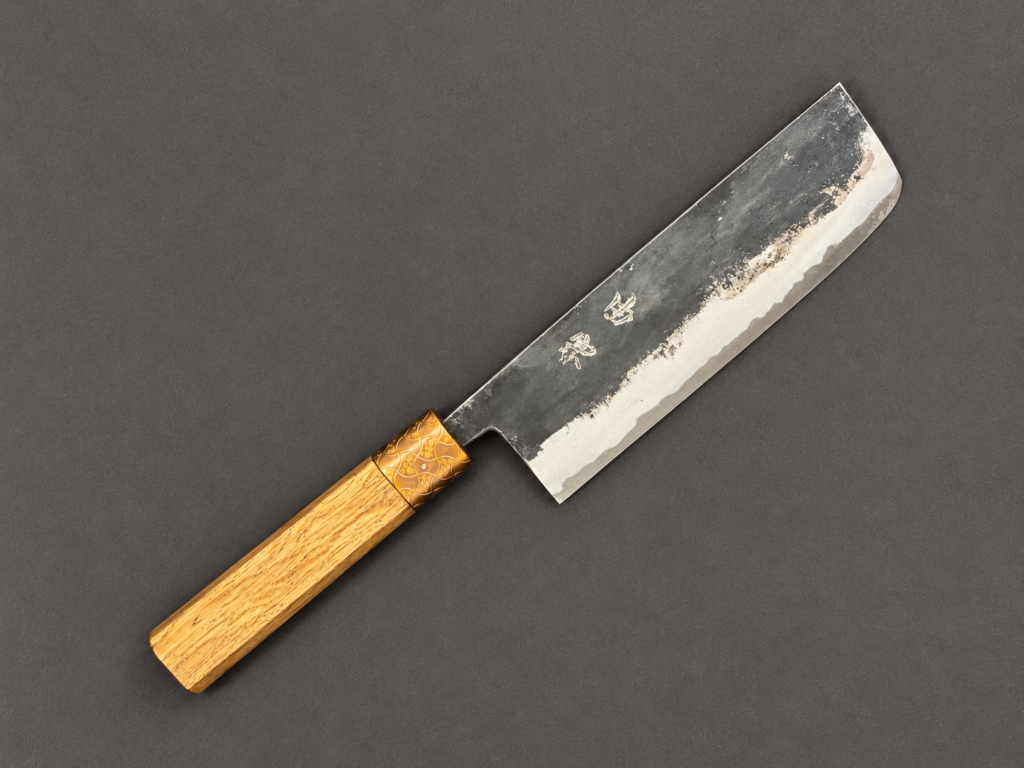 Yoshimune Nakiri 165mm Blue#S Japanese kitchen knife